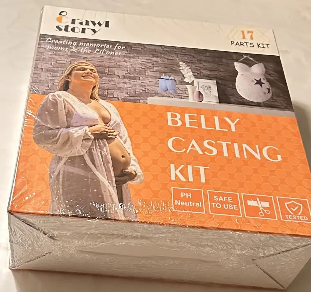 Crawl Story Belly Cast Kit Pregnancy-Baby Casting Deluxe Paint-Casting NEW